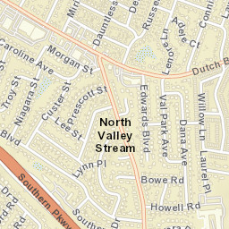 North Valley Stream New York Street Map