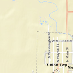 Mendon Ohio Street Map