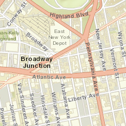 Broadway Junction New York Street Map