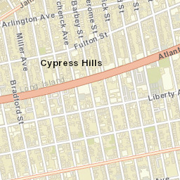 Cypress Hills New York Street Map