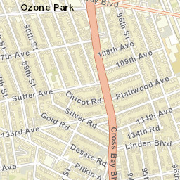 Ozone Park New York Street Map