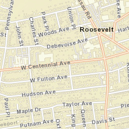 Roosevelt New York Street Map