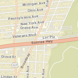 Massapequa New York Street Map