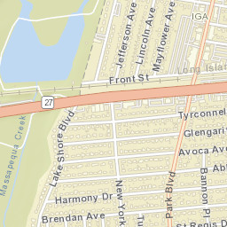 Massapequa Park New York Street Map
