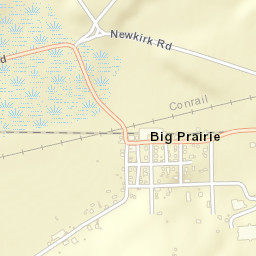 Big Prairie Ohio Street Map