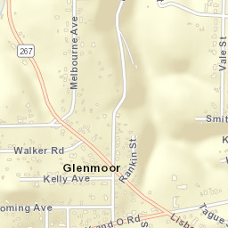 Glenmoor Ohio Street Map