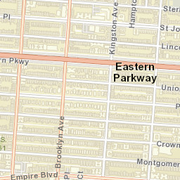 Eastern Parkway New York Street Map