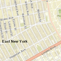 East New York New York Street Map