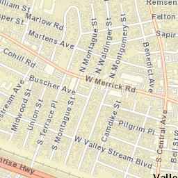 Valley Stream New York Street Map