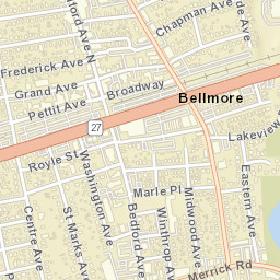 Bellmore New York Street Map