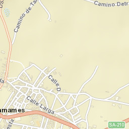 Tamames Street Map