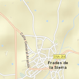 Frades de la Sierra Street Map