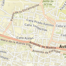 Ávila Street Map