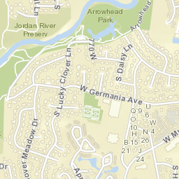 5001-5097 Clover Meadow Drive Murray UT Street Map