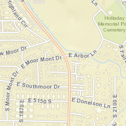 4915-4999 Highland Circle Holladay UT Street Map