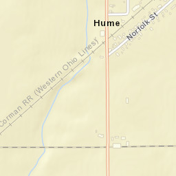 Hume Ohio Street Map