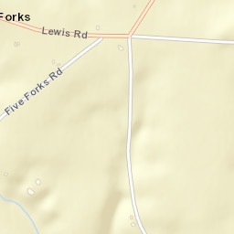 Five Forks Ohio Street Map
