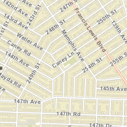 Rosedale New York Street Map