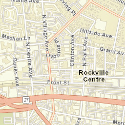 Rockville Centre New York Street Map