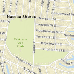 Nassau Shores New York Street Map