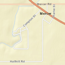 Mercer Ohio Street Map