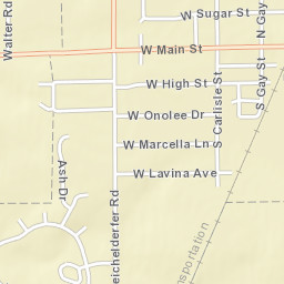 Cridersville Ohio Street Map