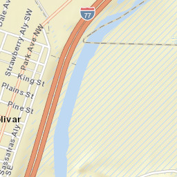 Bolivar Ohio Street Map