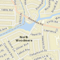 North Woodmere New York Street Map