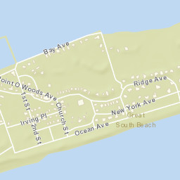 Point o'Woods New York Street Map