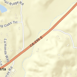 Bella Vista California Street Map