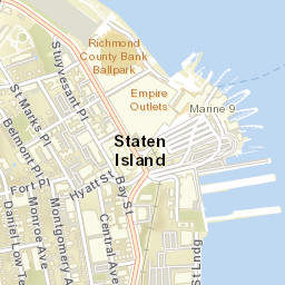 Saint George New York Street Map