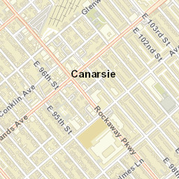 Canarsie New York Street Map