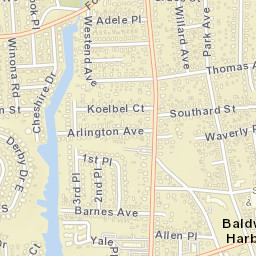 Baldwin Harbor New York Street Map