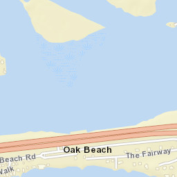 Oak Beach New York Street Map