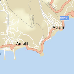 Amalfi Coast, Italy Street Map