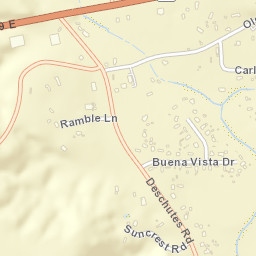Frazier Corners California Street Map