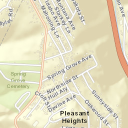Pleasant Heights Ohio Street Map