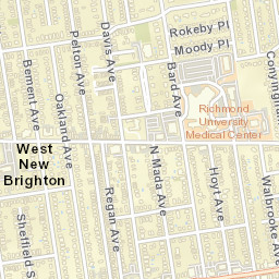 West New Brighton New York Street Map