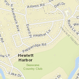 Hewlett Harbor New York Street Map