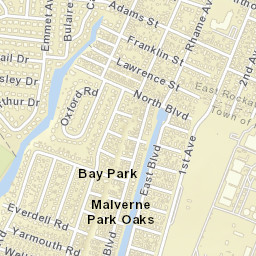 Malverne Park Oaks New York Street Map