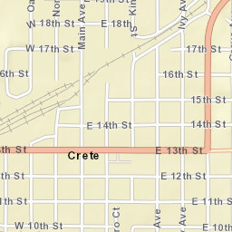 201-229 East 12th Street Crete NE 68333 Street Map