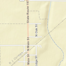 Buckland Ohio Street Map
