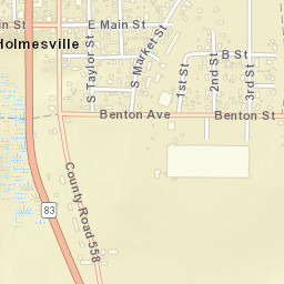 Holmesville Ohio Street Map