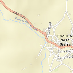 Escurial de la Sierra Street Map