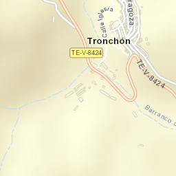 Tronchón Street Map