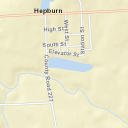 Hepburn Ohio Street Map