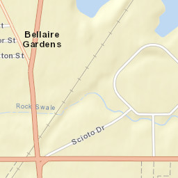 Bellaire Gardens Ohio Street Map