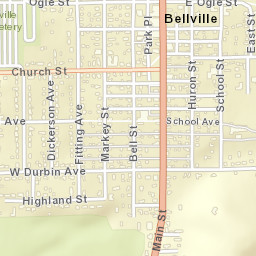 Bellville Ohio Street Map