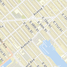 Bergen Beach New York Street Map