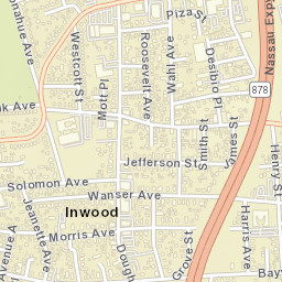 Inwood New York Street Map